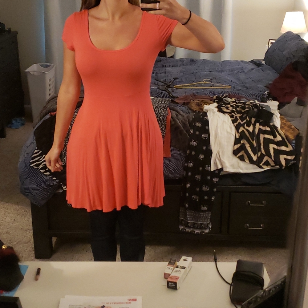 Bright pink cotton sundress